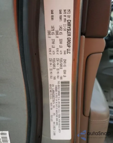 2011 Jeep Grand Cherokee Laredo из США, поврежденный, VIN 1J4RR4GG8BC578074